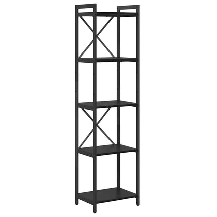 Hyllsystem Svart Ek 40 x 30 x 155 cm Konstruerat trä