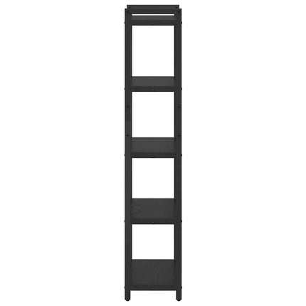 Hyllsystem 40 x 30 x 155 cm Konstruerat trä Svart Ek