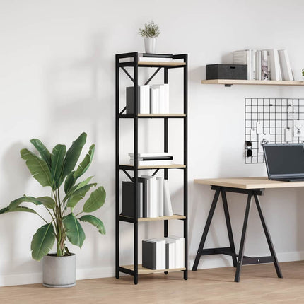 Hyllsystem Sonoma-ek 40 x 30 x 155 cm Konstruerat trä