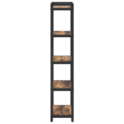 Hyllsystem Rökt ek 40 x 30 x 155 cm Konstruerat trä