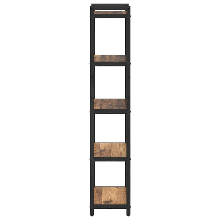 Hyllsystem Gammalt trä 40 x 30 x 155 cm Konstruerat trä