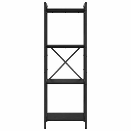 Hyllsystem Svart Ek 40 x 30 x 119 cm Konstruerat trä