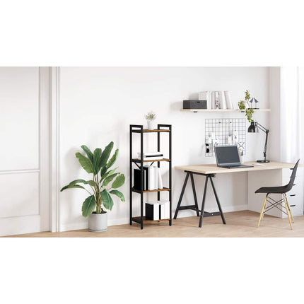Hyllsystem 40 x 30 x 119 cm Konstruerat trä Gammalt trä