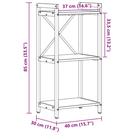 Hyllsystem Artisan Ek 40 x 30 x 85 cm Konstruerat trä