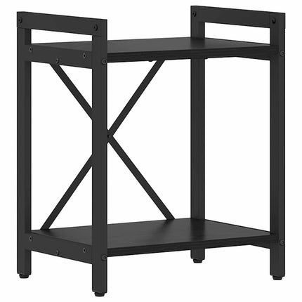 Hyllsystem 40 x 30 x 50 cm Konstruerat trä Svart Ek