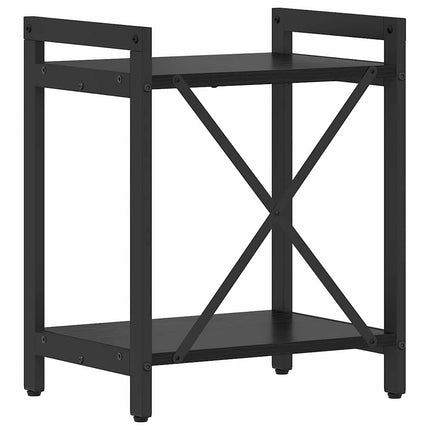 Hyllsystem 40 x 30 x 50 cm Konstruerat trä Svart Ek