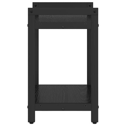 Hyllsystem 40 x 30 x 50 cm Konstruerat trä Svart Ek