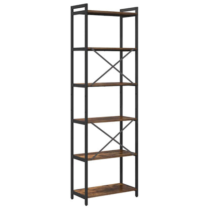 Hyllsystem Rökt ek 60 x 30 x 189,5 cm Konstruerat trä