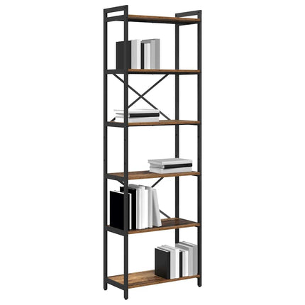 Hyllsystem Gammalt trä 60 x 30 x 189,5 cm Konstruerat trä