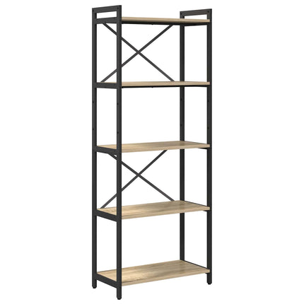 Hyllsystem Sonoma-ek 60 x 30 x 155 cm Konstruerat trä