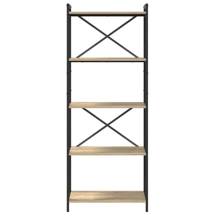 Hyllsystem Sonoma-ek 60 x 30 x 155 cm Konstruerat trä