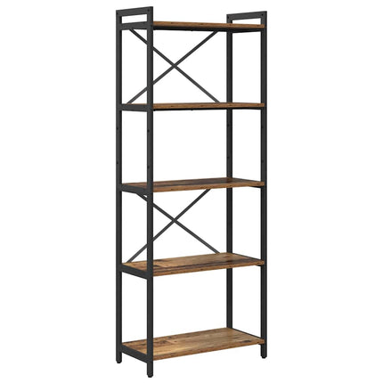 Hyllsystem 60 x 30 x 155 cm Konstruerat trä Gammalt trä