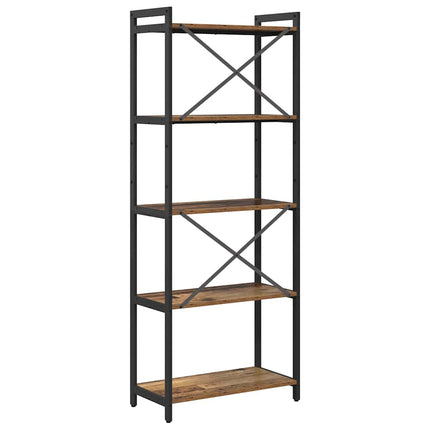 Hyllsystem 60 x 30 x 155 cm Konstruerat trä Gammalt trä