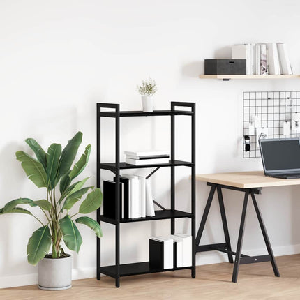Hyllsystem Svart Ek 60 x 30 x 120 cm Konstruerat trä