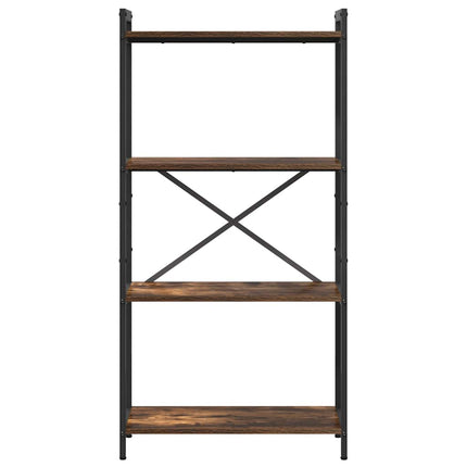 Hyllsystem Rökt ek 60 x 30 x 120 cm Konstruerat trä