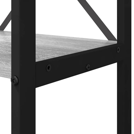 Hyllsystem Grå sonoma 60 x 30 x 120 cm Konstruerat trä