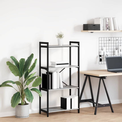 Hyllsystem 60 x 30 x 120 cm Konstruerat trä Grå sonoma