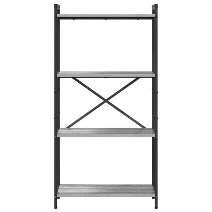 Hyllsystem Grå sonoma 60 x 30 x 120 cm Konstruerat trä