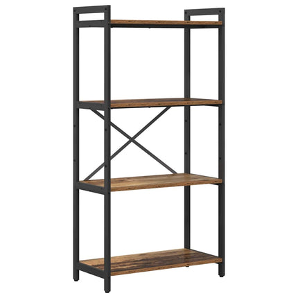 Hyllsystem 60 x 30 x 120 cm Konstruerat trä Gammalt trä