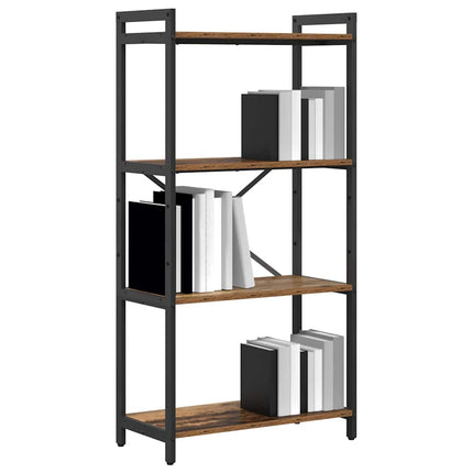 Hyllsystem Gammalt trä 60 x 30 x 120 cm Konstruerat trä