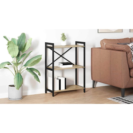 Hyllsystem 60 x 30 x 85 cm Konstruerat trä Sonoma-ek