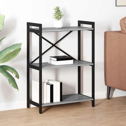 Hyllsystem Grå sonoma 60 x 30 x 85 cm Konstruerat trä