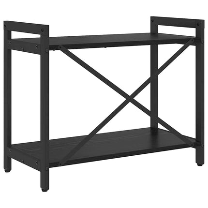 Hyllsystem Svart Ek 60 x 30 x 50 cm Konstruerat trä