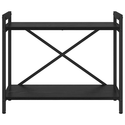 Hyllsystem 60 x 30 x 50 cm Konstruerat trä Svart Ek
