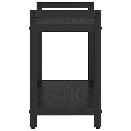 Hyllsystem Svart Ek 60 x 30 x 50 cm Konstruerat trä