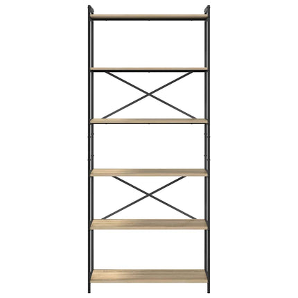 Hyllsystem Sonoma-ek 80 x 30 x 189,5 cm Konstruerat trä
