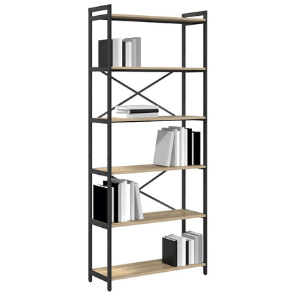Hyllsystem Sonoma-ek 80 x 30 x 189,5 cm Konstruerat trä