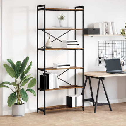Hyllsystem Gammalt trä 80 x 30 x 189,5 cm Konstruerat trä