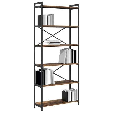 Hyllsystem 80 x 30 x 189,5 cm Konstruerat trä Gammalt trä