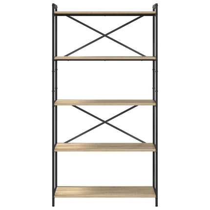 Hyllsystem Sonoma-ek 80 x 30 x 155 cm Konstruerat trä