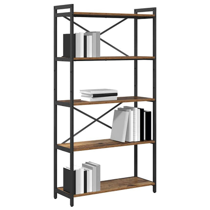 Hyllsystem 80 x 30 x 155 cm Konstruerat trä Gammalt trä