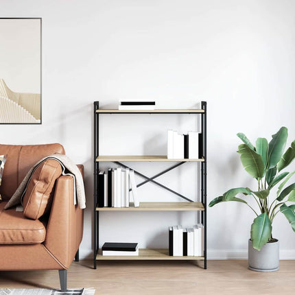 Hyllsystem Sonoma-ek 80 x 30 x 120 cm Konstruerat trä