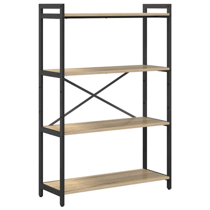 Hyllsystem 80 x 30 x 120 cm Konstruerat trä Sonoma-ek