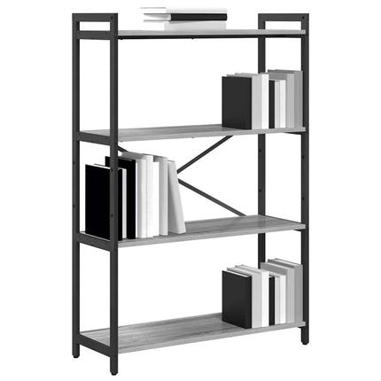 Hyllsystem 80 x 30 x 120 cm Konstruerat trä Grå sonoma