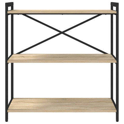 Hyllsystem 80 x 30 x 85 cm Konstruerat trä Sonoma-ek
