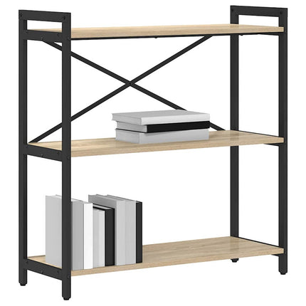 Hyllsystem 80 x 30 x 85 cm Konstruerat trä Sonoma-ek