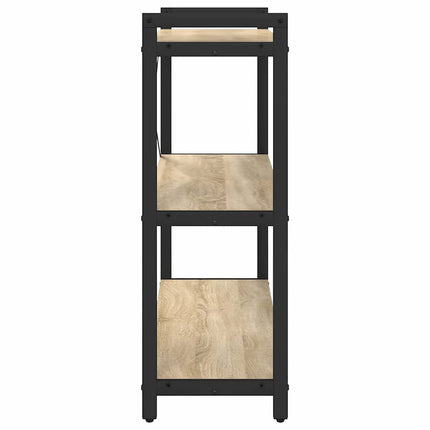 Hyllsystem 80 x 30 x 85 cm Konstruerat trä Sonoma-ek