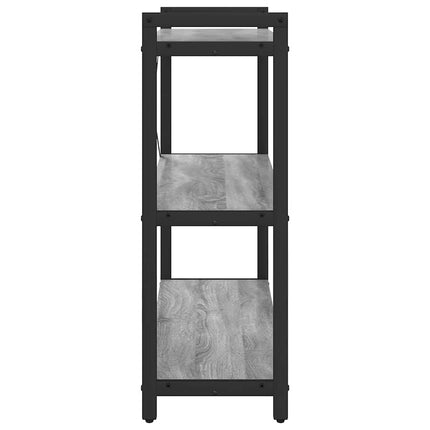 Hyllsystem Grå sonoma 80 x 30 x 85 cm Konstruerat trä