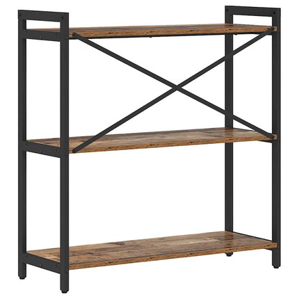 Hyllsystem 80 x 30 x 85 cm Konstruerat trä Gammalt trä