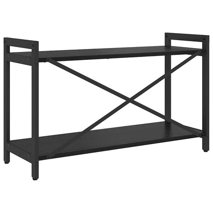 Hyllsystem Svart Ek 80 x 30 x 50 cm Konstruerat trä
