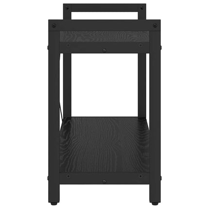 Hyllsystem Svart Ek 80 x 30 x 50 cm Konstruerat trä