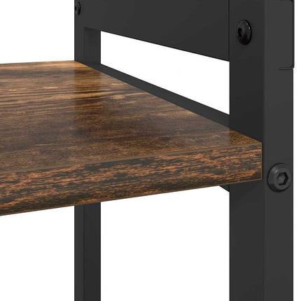Hyllsystem Rökt ek 80 x 30 x 50 cm Konstruerat trä
