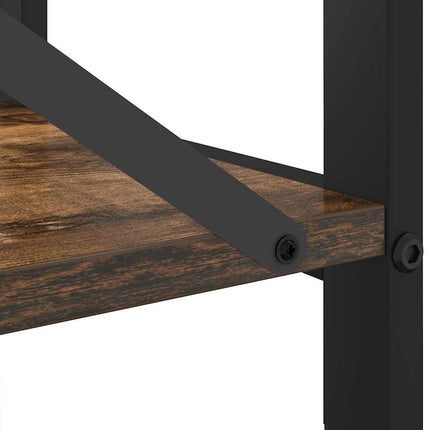 Hyllsystem Rökt ek 80 x 30 x 50 cm Konstruerat trä