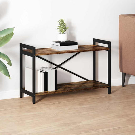 Hyllsystem Rökt ek 80 x 30 x 50 cm Konstruerat trä