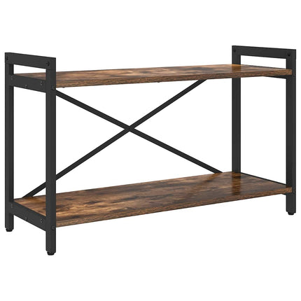 Hyllsystem Rökt ek 80 x 30 x 50 cm Konstruerat trä