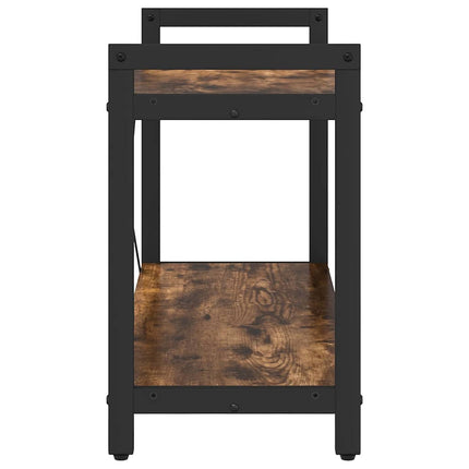 Hyllsystem Rökt ek 80 x 30 x 50 cm Konstruerat trä